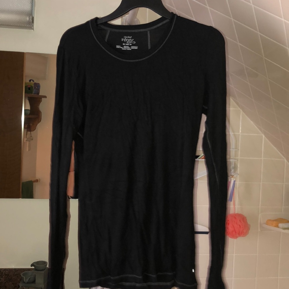 Black long sleeve top